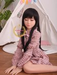 TPE Sex dolls 108cm A90 Realistic Vagina Love Doll flat Breast